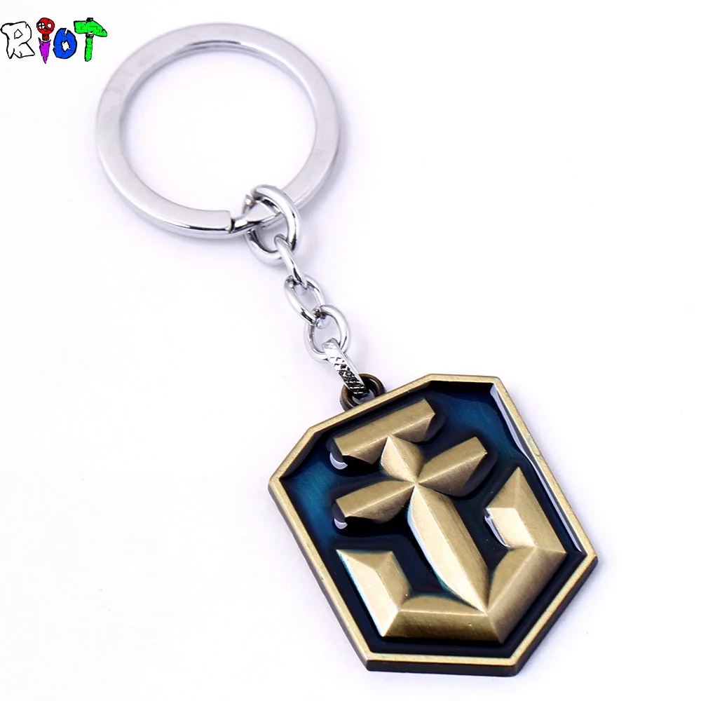 

FPS Game World of Warships Keychain Alloy Logo Keyring Metal Key Chains For Car Bag Key Holder Men Woman jewelry Llaveros Gift