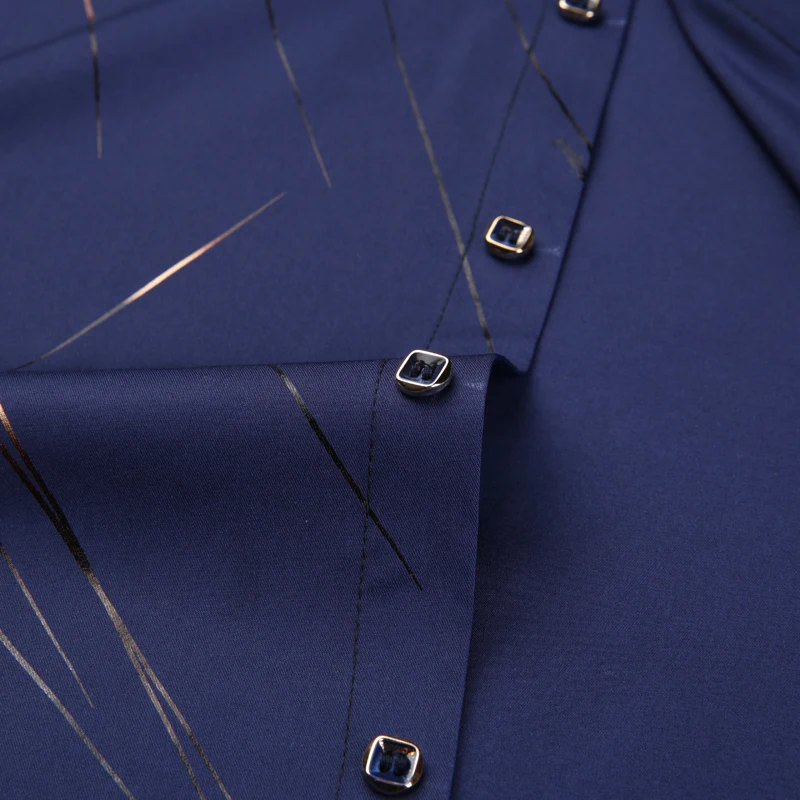 Beste 2019 Merk Mode Casual Slim Fit Lange Mouw Heren Shirt Sociale Streetwear Kleding Gestreepte Shirts Heren Hoge Kwaliteit 861