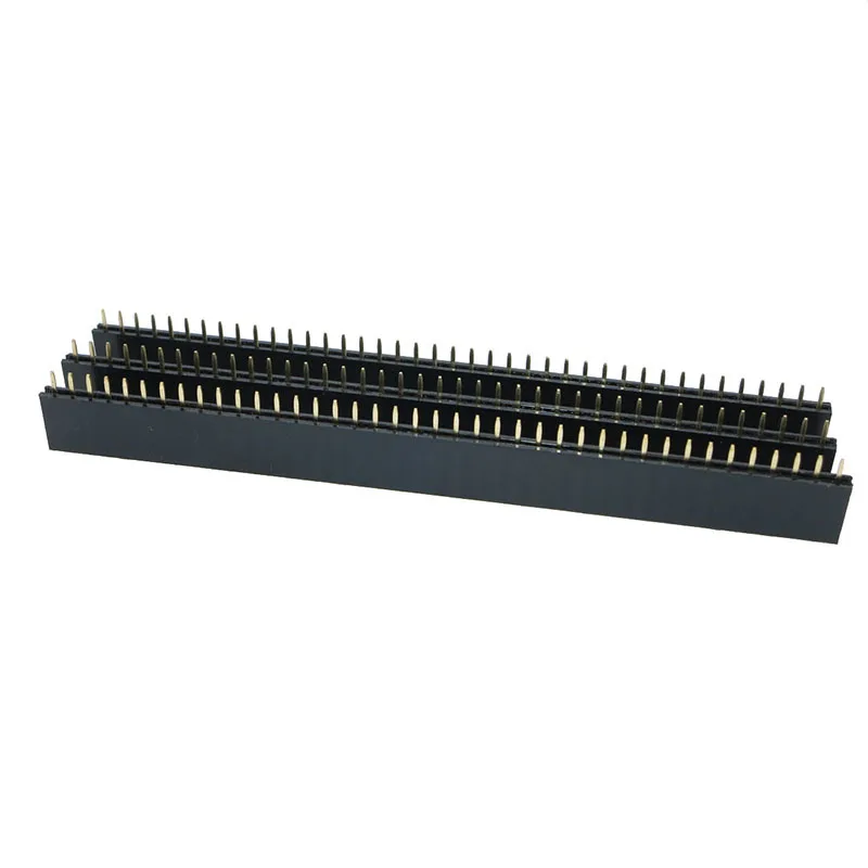20 шт 10 пар 40 Pin 1x40 Однорядный мужской и женский 2,54 ломаемый 40Pin заголовок 40 P PCB JST разъем полосы для Arduino черный