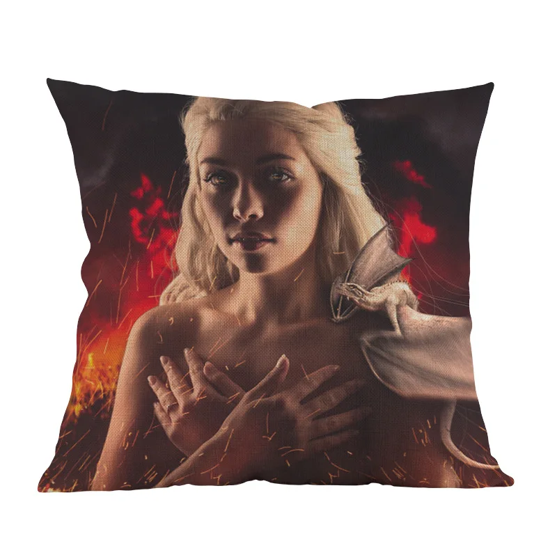 Игра престолов матушка драконов Дейенерис Таргариен сексуальный моделирующий чехол для подушки для дома, дивана, декоративная наволочка, новинка, распродажа - Цвет: K