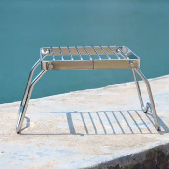 

Stainless Steel Foldable Gas Stove Stand Rack Bracket Cooking Rack Bbq Outdoor Cooking Tool Mini Camping Stove
