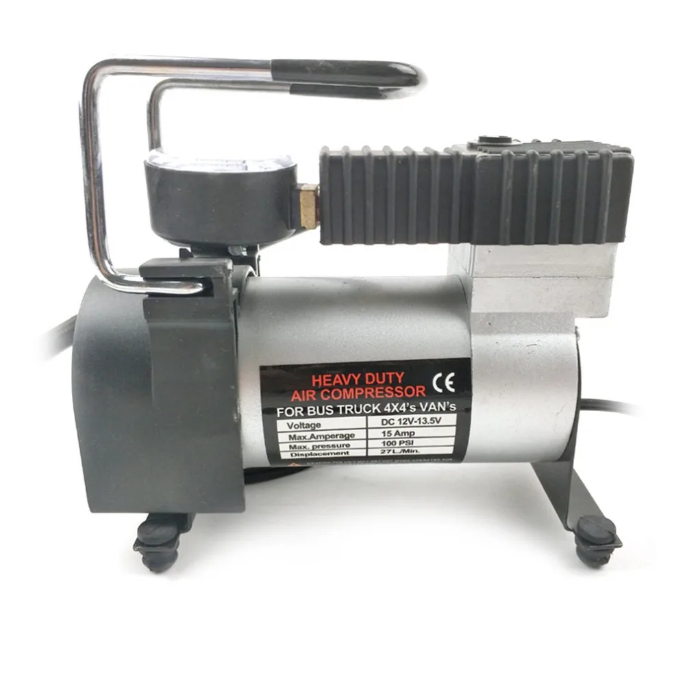 

150W Electric Tire Tyre Inflator Pump DC12V 150 PSI Air Compressor Metal for Auto Bicycles Motorcycles With LED Flashlight Hot