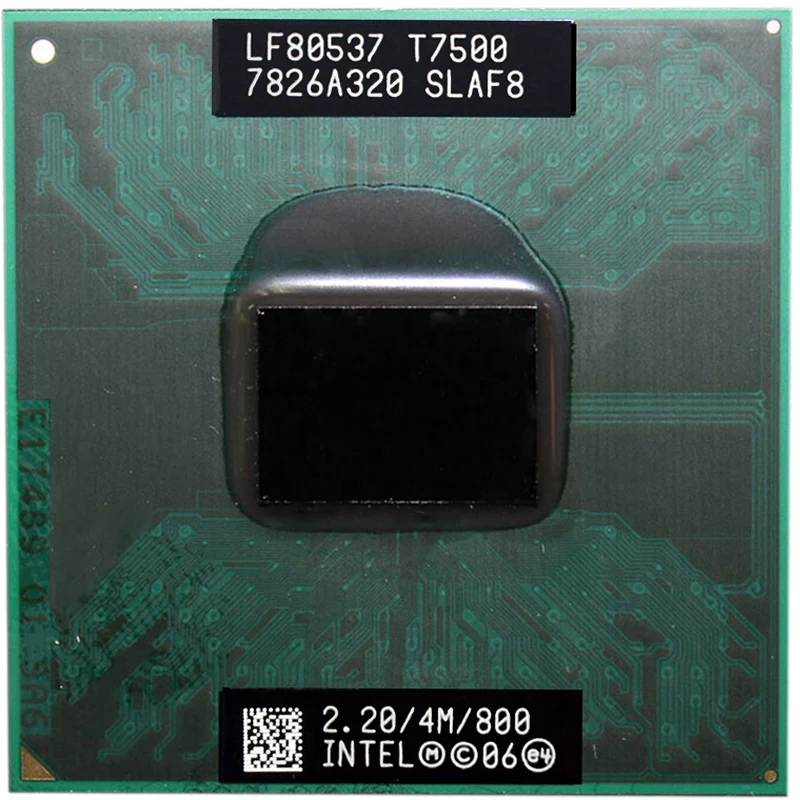 Intel Core Duo T7500 CPU Dual-Core Laptop processor for 965 chipset 4M Cache 2.2GHz 800MHz FSB
