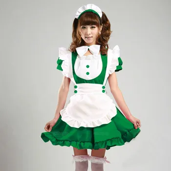 

Sexy French Maid Costume Sweet Gothic Lolita Dress Anime Cosplay Maid Uniform Sissy Costumes For Women M-XL Christmas