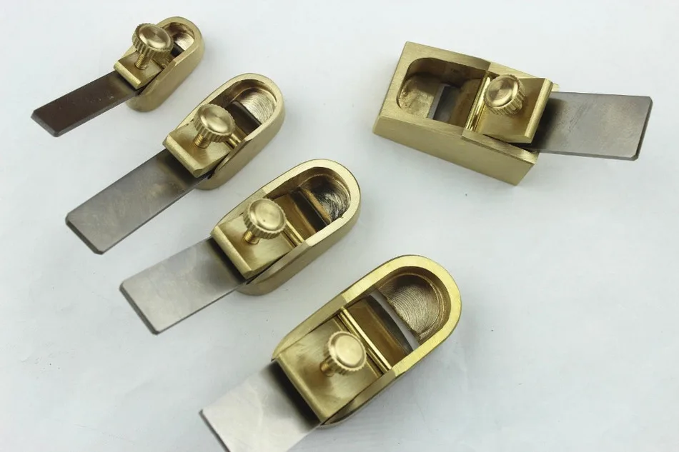 

5pcs various size brass mini planes, violin making tools