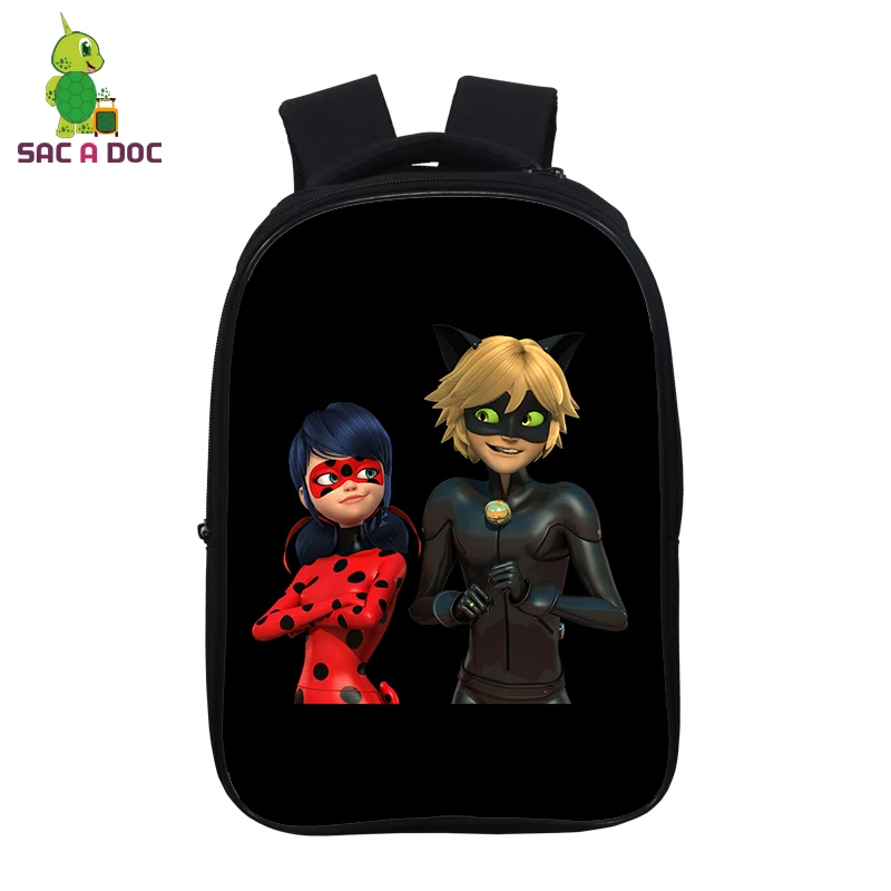 

14.5 Inch Miraculous Ladybug Schoolbags Children School Bag Students Customize Book Bag Unisex Backpack Casual Mochilas Bag Gift