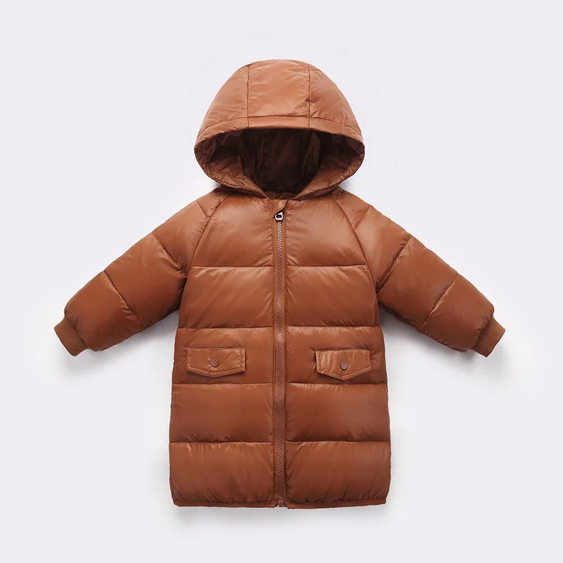 CROAL chery/80% пуховое зимнее пальто для детей длинная теплая зимняя куртка мальчиков