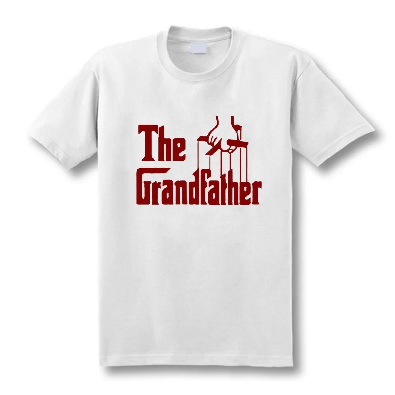 Мужская футболка с надписью «Подарок деду для деда и отца», хлопковая футболка с коротким рукавом, футболки, размеры XS-2XL - Цвет: White2