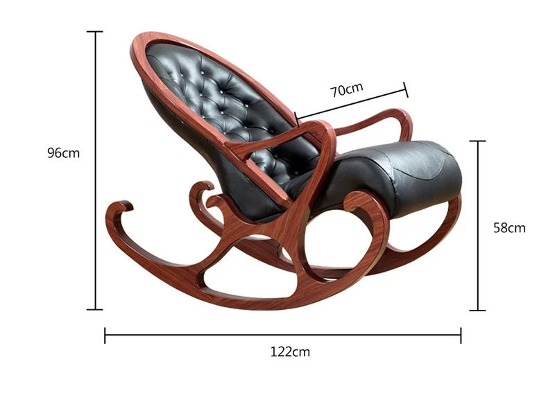 solid wood rocking chair recliner suitable for the living room good quality chairs antique wooden furniture