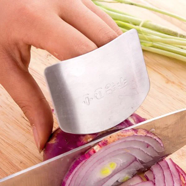 

Top quality Kitchen Cooking Tools Stainless Steel Finger Hand Protector Personalized Design Chop Safe Slice Knife