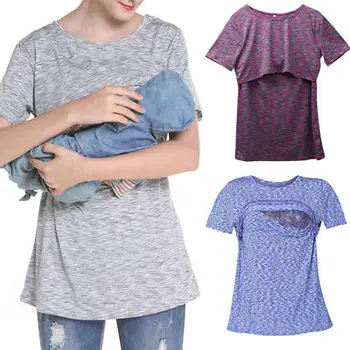 

Maternity T-shirts Nursing Clothes Tops For Pregnant Women Shirts