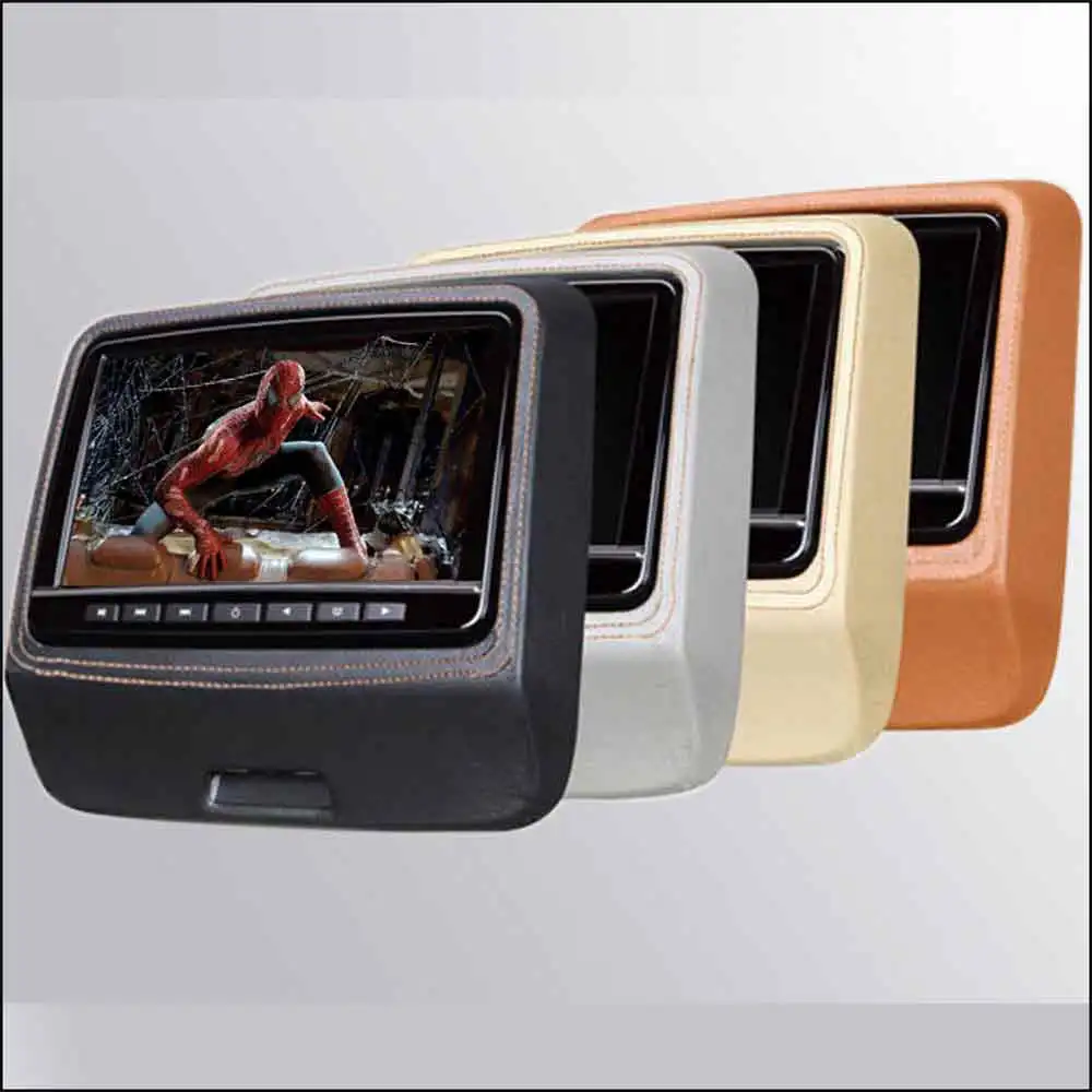 BigBigRoad Car Headrest Monitor Digital LCD Screen 2*9" DVD Player With