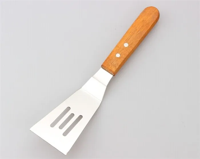 Пицца Spade деревянной ручкой торт лопатой хлеб шпатель Нержавеющая сталь Кухня выпечки Инструменты идеально