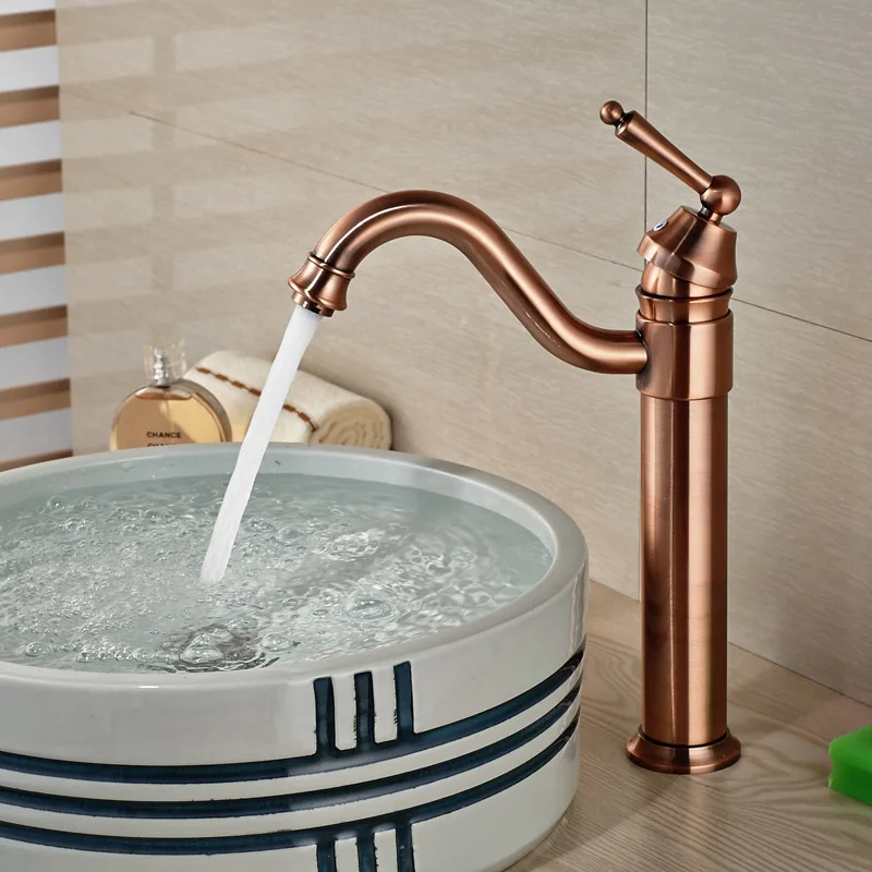 

New Type Arrival Vanity Basin Sink Mixer Taps Antique Bronze High Quality Faucet