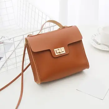 

Women Reine Farbe Messenger Bags Shoulder Square Handbags Female Solid Color Leather Crossbody Mini Shoulder Bags Bolsa Feminina