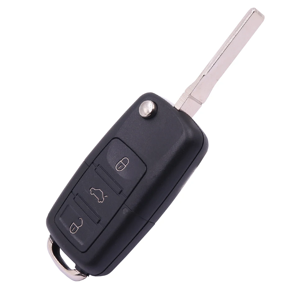 

Key Accessoriees 3 Buttons Remote Flip Folding Car Key Shell for Skoda for Golf Mk6 Tiguan Polo Passat CC