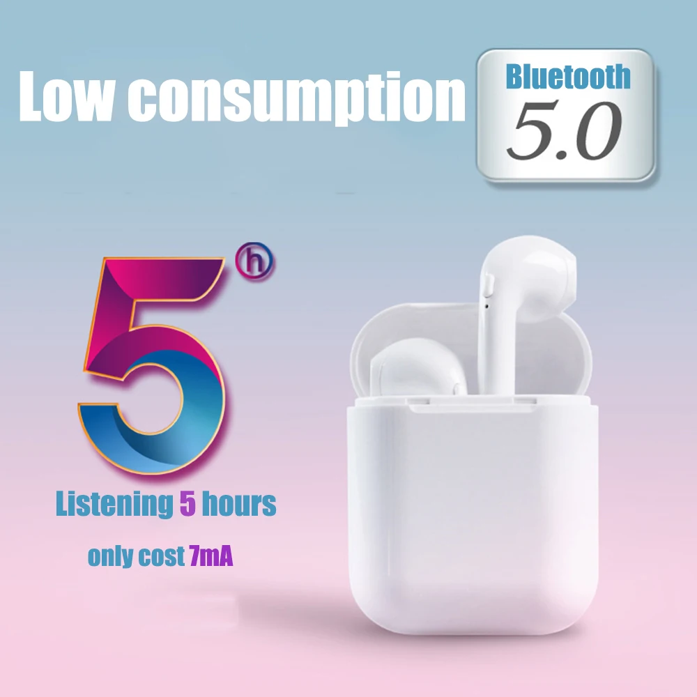 

Newest i10 TWS Bluetooth 5.0 Wireless Bluetooth Earphone Real Stereo Sound In Ear Earpiece Super HIFI Earphone For phone