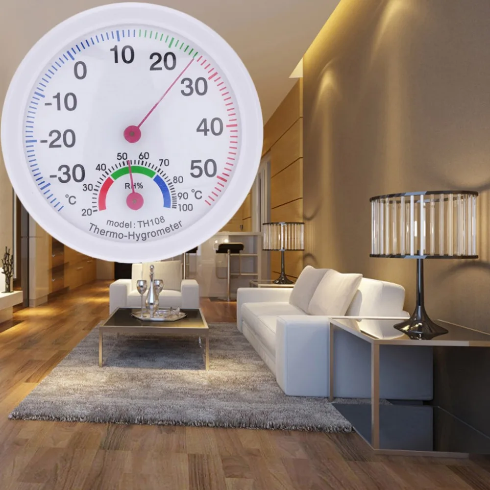 Мини круглые часы в форме Крытый Открытый гигрометр Влажность термометр измеритель температуры высокое качество S755