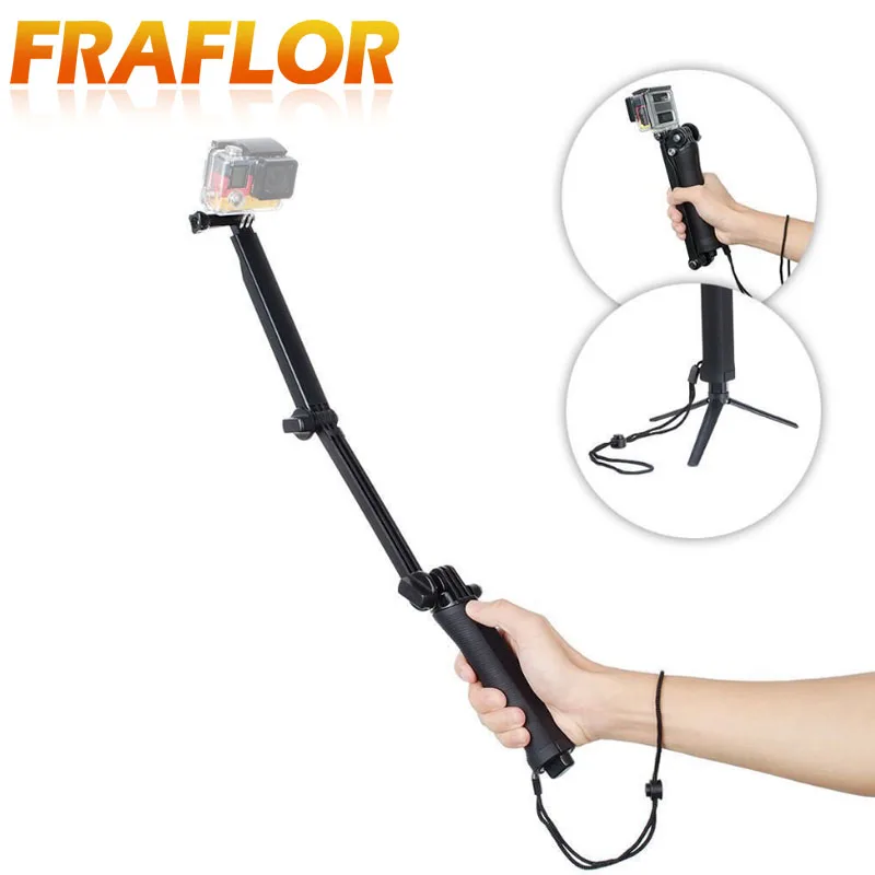 Go Pro Accessories Monopod Arm Mount Adjustment Stand Bracket Arm Hero4 / 3 + 3-way Bracket Handheld Grip / Tripod Self-timer