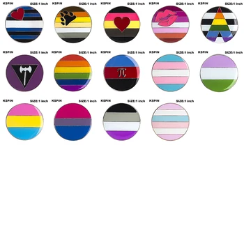 

Rainbow Pin LGBT Badge Pride Lapel Pin Gay Pride Bisexual Rainbow Badge Pins Brooch