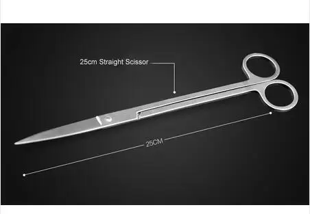 Высокое качество нержавеющей аквариума водные растения обслуживание кривой Прямой пинцет изогнутые ножницы набор инструментов - Цвет: 25cm zhi jiandao