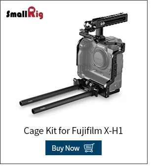 SmallRig быстросъемный x-h1 l-кронштейн для Fujifilm X-H1 l-пластина с ARCA типа AR пластина 1/4 резьбовые отверстия для аксессуаров DIY 2178