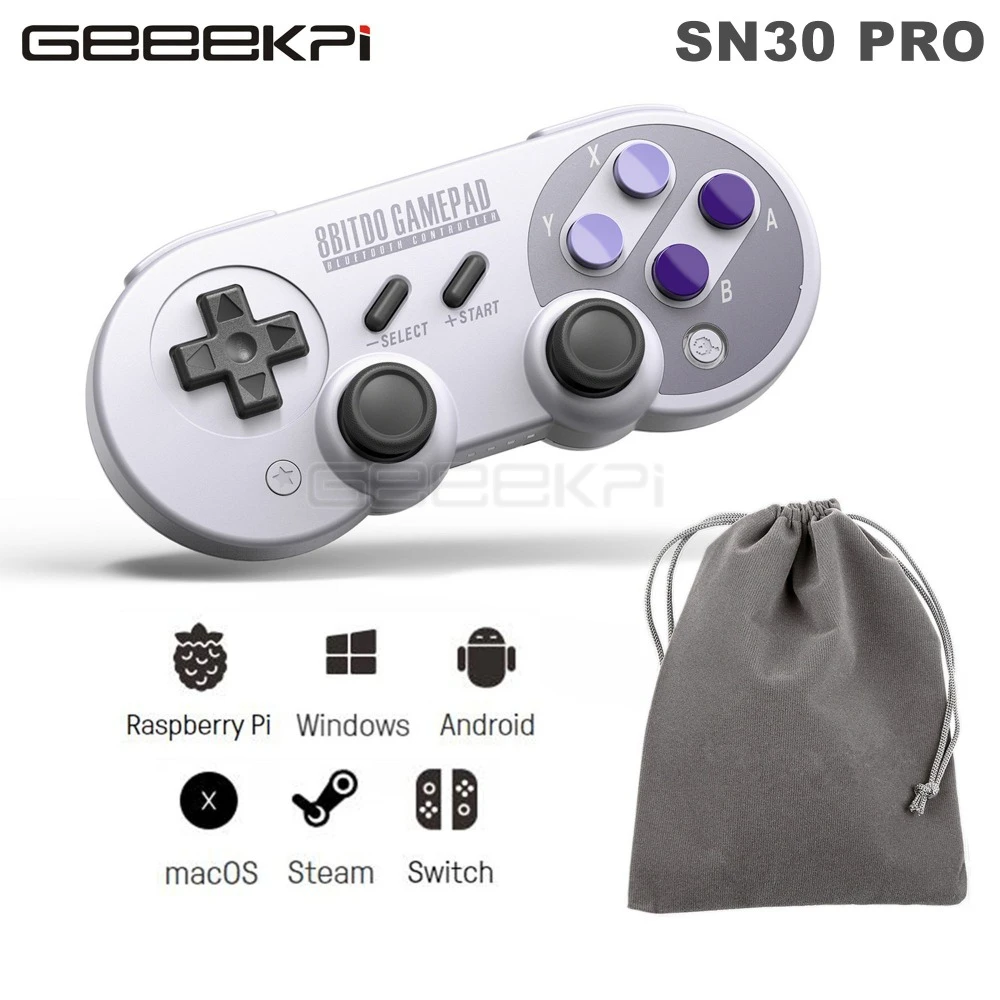 8bitdo Sn30 Pro F30 Pro Wireless Bluetooth Gamepad Game Controller For Raspberry Windows Mac Os Android Steam Nintendo Switch Demo Board Accessories Aliexpress