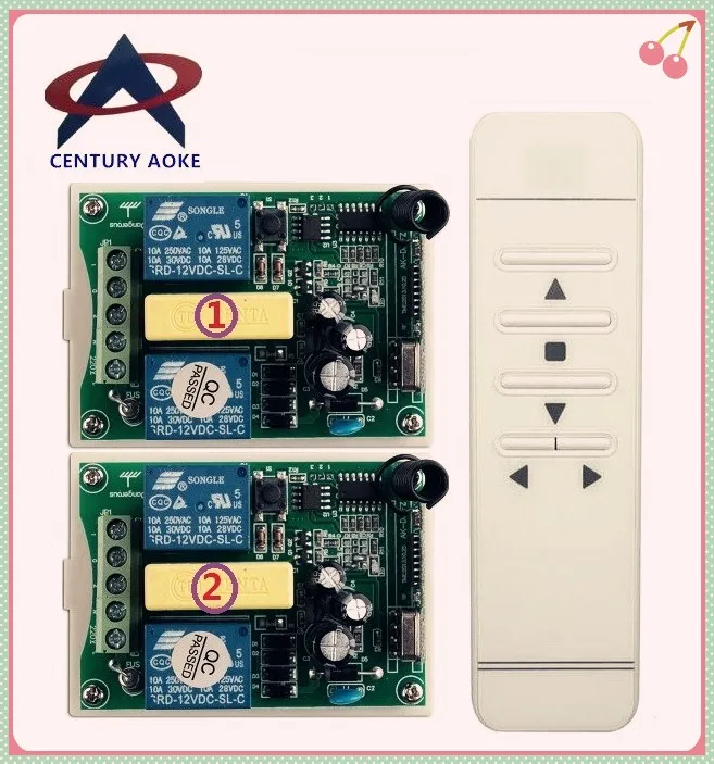 Мотор века AOKE motor для гаражных дверей/проекционный экран/жалюзи AC 220 В RF