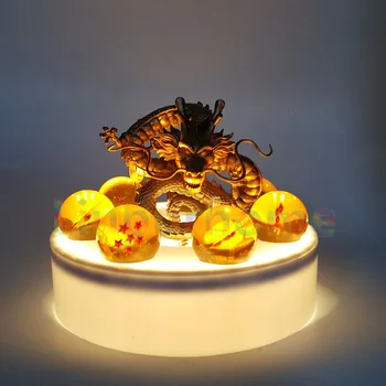 Anime Dragon Ball Z Golden Shenron Crystal Ball Led Set Dragon Ball Super Son Goku DBZ Led Lamp Night Lights Xmas Gift Anime Dragon Ball Z Golden Shenron Crystal Ball Led Set Dragon Ball Super Son Goku DBZ Led Lamp Night Lights Xmas Gift