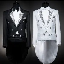 {Jacket+ pan} Мужской комплект для сценического шоу, платье с ласточкиным хвостом, ведущая игра на фортепиано, Лучший человек, добро пожаловать в танцевальный сервис