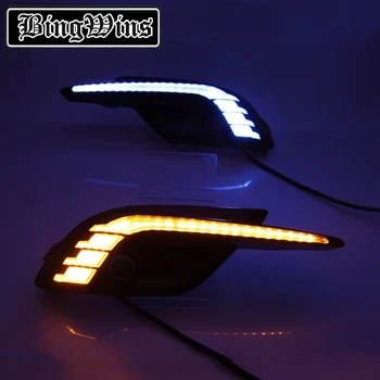 

Bingwins for Mazda 3 axela 2017 Tri-color streamer Turn Signal Light and dimming style 12V LED car DRL daytime running lights