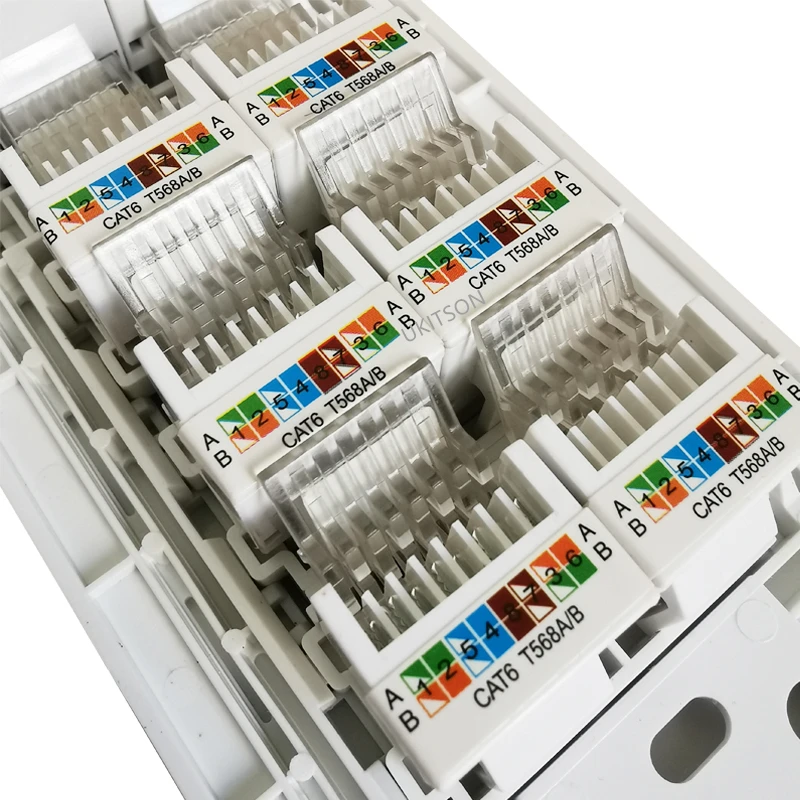 12 портов CAT5E CAT 6 RJ45 Ethernet LAN настенная панель 118 Тип интернет лицевая