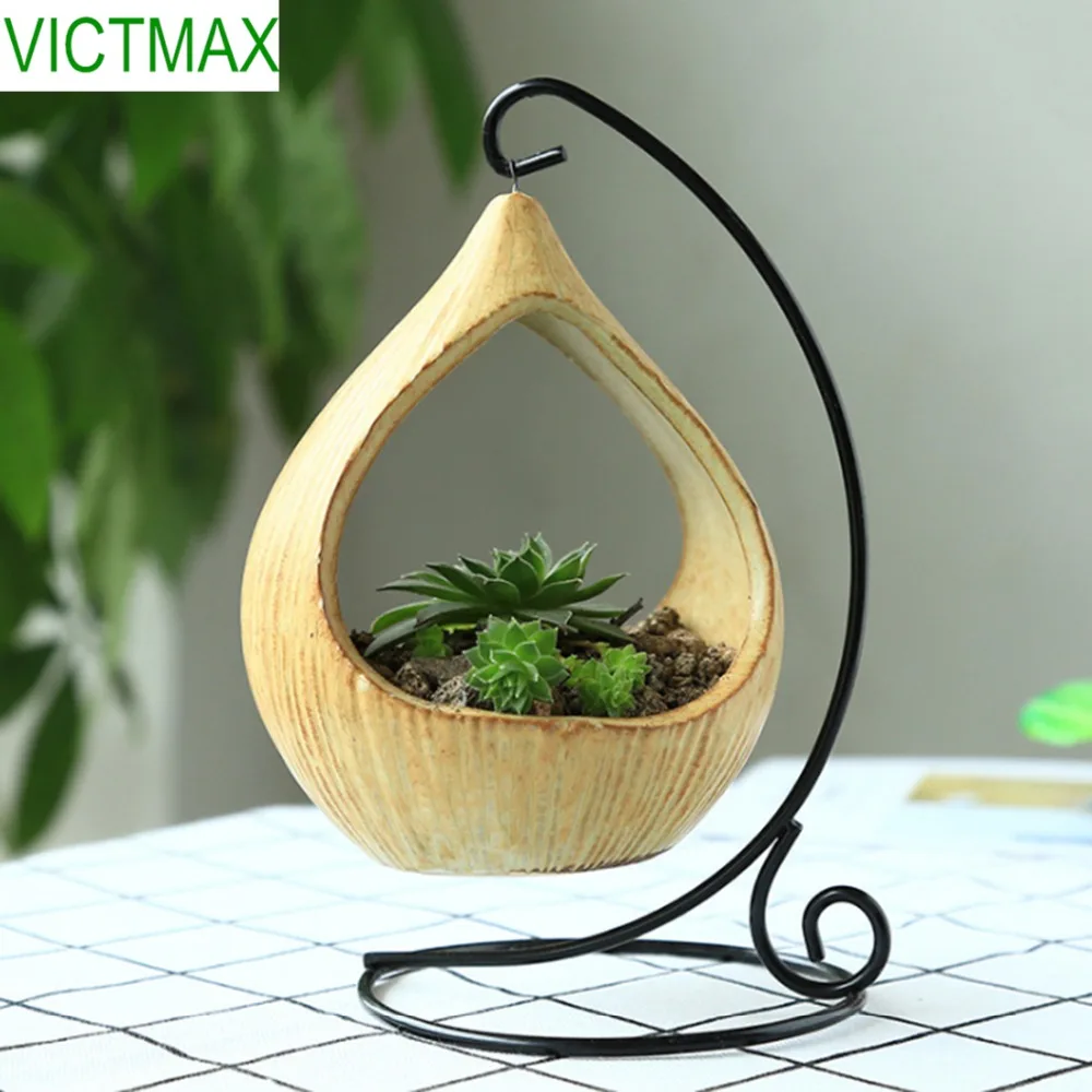 

VICTMAX Micro Landscape Geometry Succulent Planter Pots Office Home Decoration Garden Flower Pot