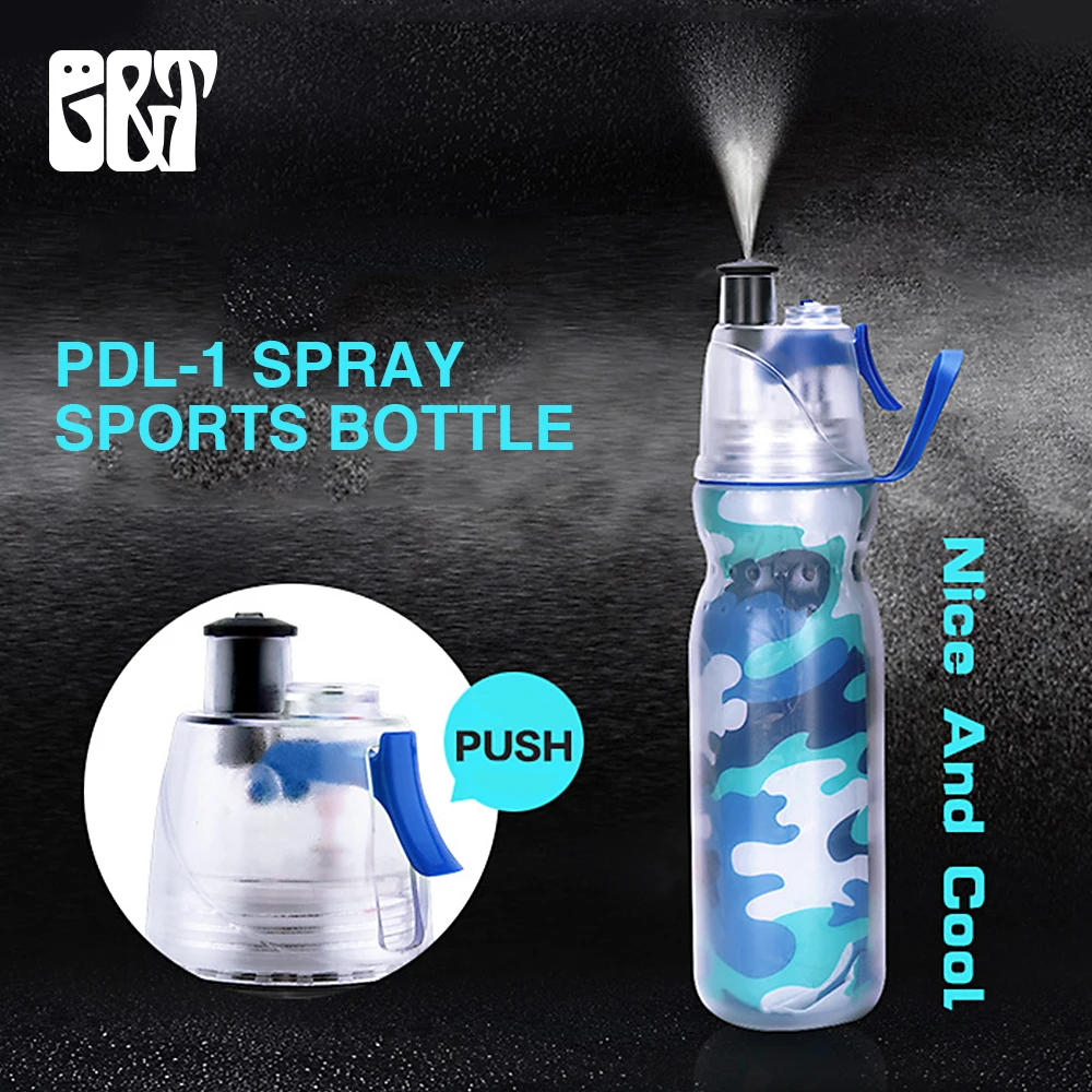 GT 470/590mlCold Storage Water Bottle Double Layer Spray Sports Bottle Bike Bicycle Bottles