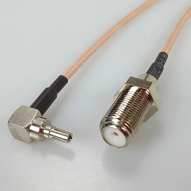 Настроить CRC9 коаксиальный РЧ кабель 3g HUAWEI Удлинительный кабель для модема CRC9 правый угол до F женский джемпер с кабелем RG316 15 см("