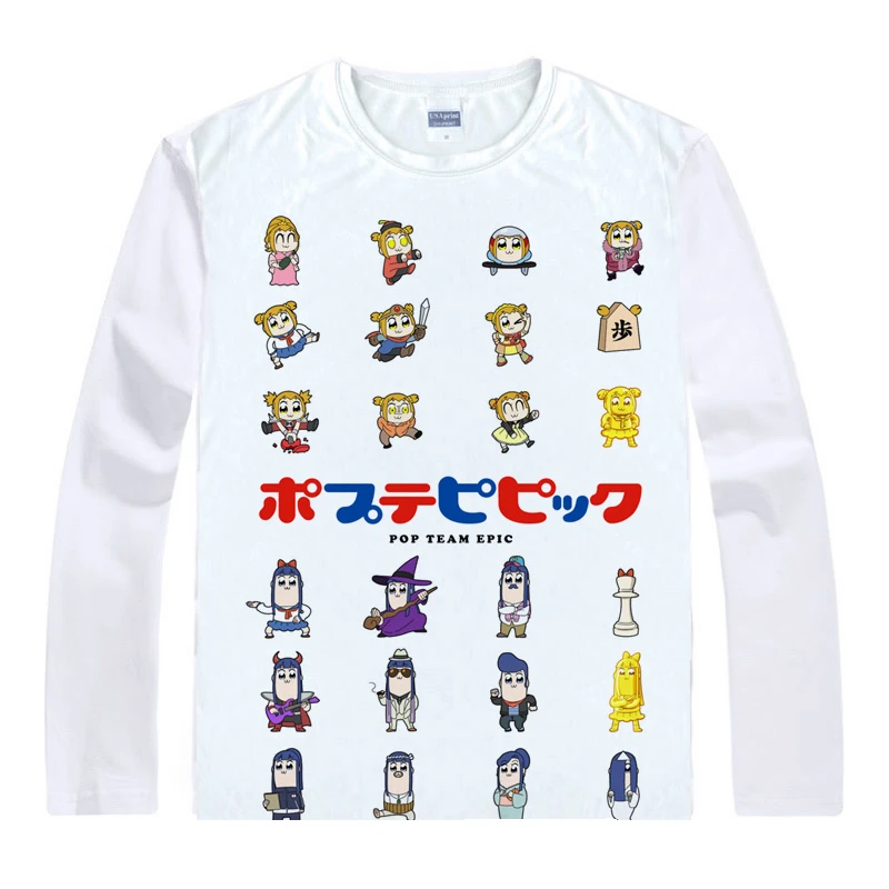 Søgemaskine markedsføring marked insekt Anime Shirt Pop Team Epic T shirt Fashion Poputepipikku Stitch Tops Popuko  Printed t shirts Multi style Pipimi Long Hipster|T-Shirts| - AliExpress