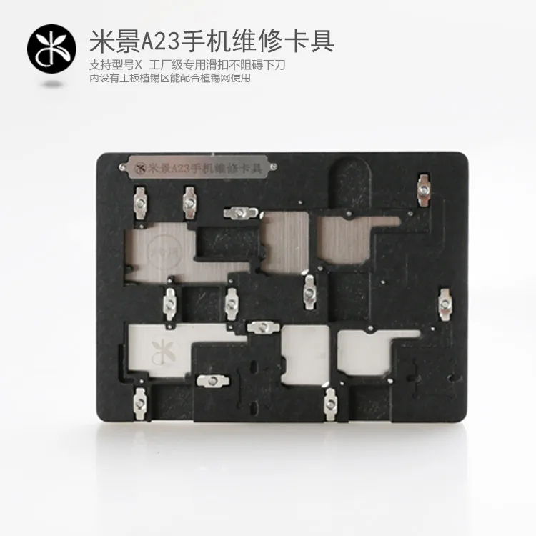 

New arrive Multi Mobile Phone Repair Board PCB Holder For iPhone X Logic Board Chip Fixture