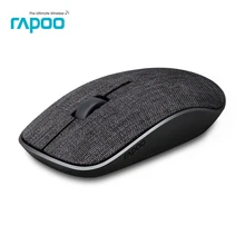 Rapoo 3500pro тонкая Портативная оптическая беспроводная игровая мышь Мыши с мягким тканевым покрытием и невидимым двигателем для ПК ноутбука компьютера