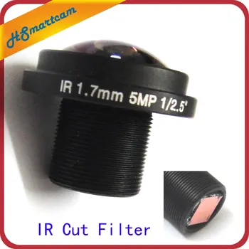 

HD 5mp Fisheye 1.7mm cctv Lens Wide Angle 1/2.5" M12 IR Board 850nm 940nm 650nm IR Board M12 IR Cut Filter FPV