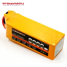 TCBWORTH 6S 22.2V 6000mAh 25C RC Drone LiPo battery For Airplane Helicopter Quadrotor Car Li-ion battery