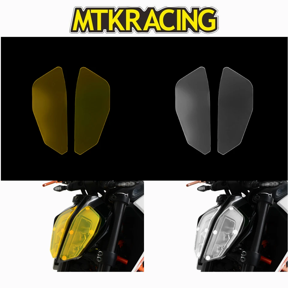 

MTKRACING FOR KTM 390 DUKE 2017-2018 motorcycle Headlight Protector Cover Shield Screen Lens