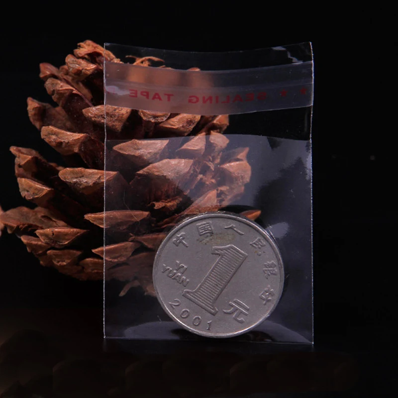 

1000PCS/lot Plastic Opp Bags Jewelry Packaging 4x4+2cm Transparent Opp Bag Packing Plastic Bags With Self Adhesive H0236