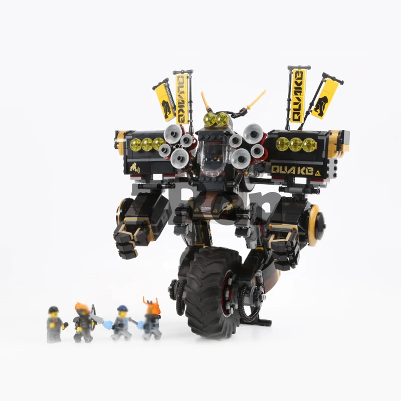 

10800 1232pcs Compatible with Lego blocks ninjago 70632 Figure Quake Mech Model building toys hobbies bricks for children