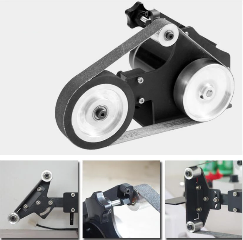 

762*25mm Brushless Belt Sander 800W Fixed Angle Sharpening Machine Got 6 Free Abrasive Belt Small DIY Polishing Machine SD-762WS