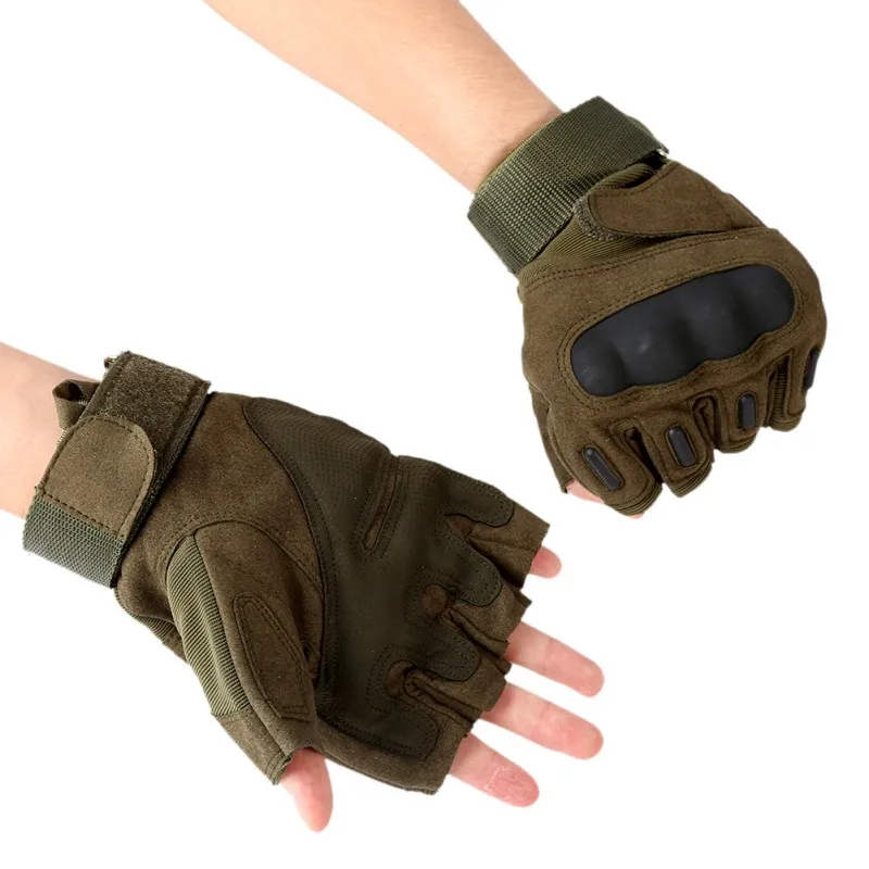Перчатки для активного отдыха тактические военные полупальцевые противоскользящие спортивные мужские перчатки для катания на лыжах#2168