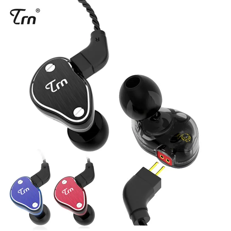 

New Original TRN V20 1DD+2BA Hybrid In Ear Earphone HIFI DJ Monito Running Sport Earphone Earplug Headset With 2PIN Detachable