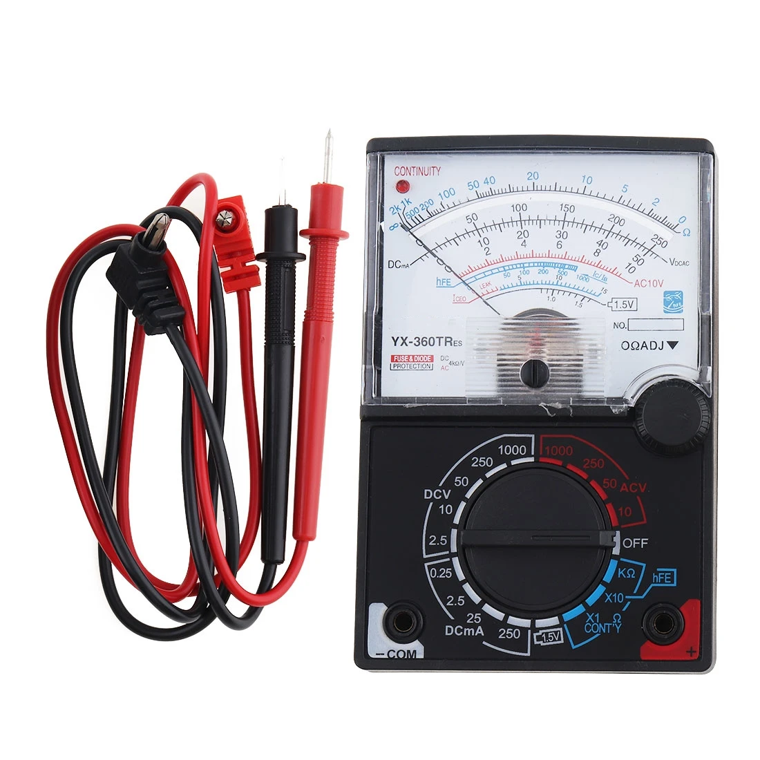 

YX-360E-L-B Pointer Multimeter Analog meter with buzz AC DC Volt Ohm current Testing Electrical Multi tester