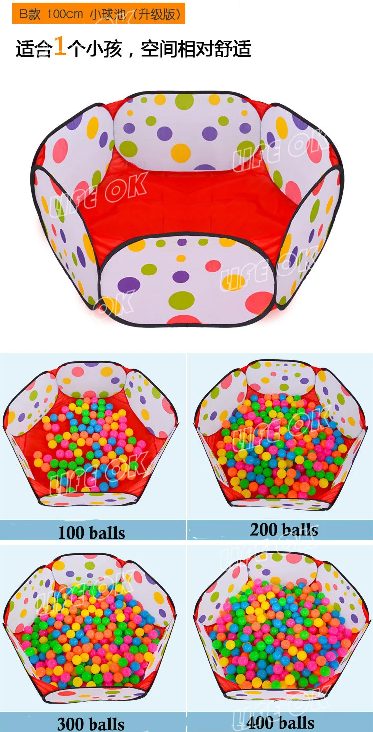 90 см ребенок портативный складной уличный и комнатная игра дом Дети всплывающие палатки мяч ямы игрушечные мячи для бассейна детский манеж