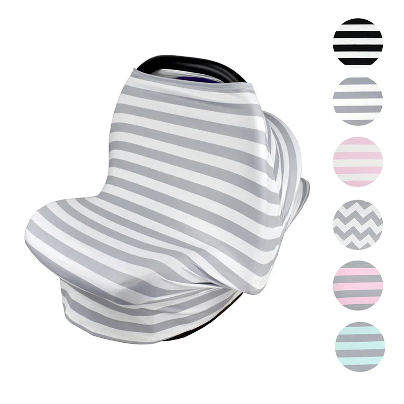

Newborn Baby Car cover cloth Seat Canopy Nursing Cover multi use stretchy Baby Stroller Sunshade Scarf Breastfeeding