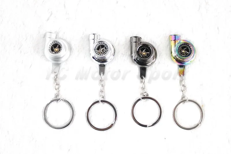 

Auto Parts Model Type 2 Spinning Ring Turbo Charger Key chain without Whistle Sound Key ring Spool Drift JDM TDI VAG Euro Keyfob